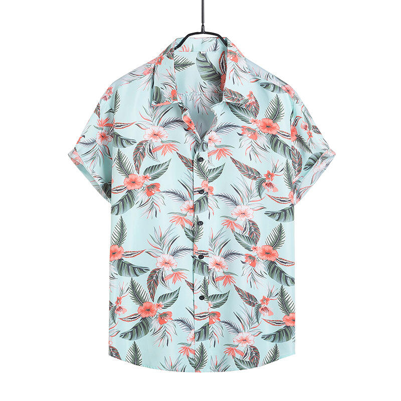 2024 High quality short sleeve shirts print shirt non-iron wrinkle custom men shirts manufacture