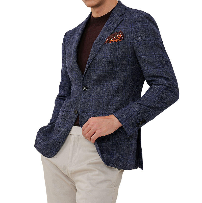 2024 Unique Design business plaid suit Slim fit men suit & blazer custom men's suit supplier