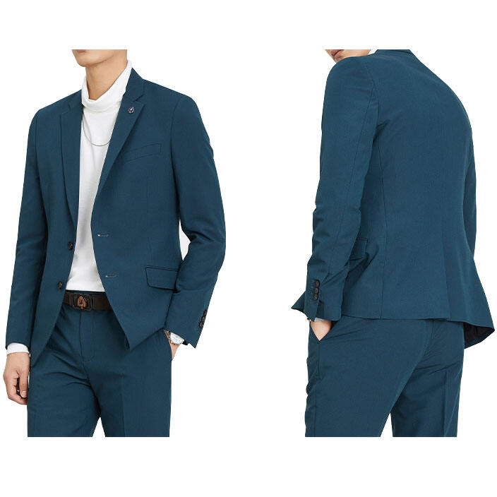 Traje y chaqueta de hombre sólidos de estilo caliente 2024, chaqueta de negocios ajustada para boda, proveedor de traje para hombre personalizado