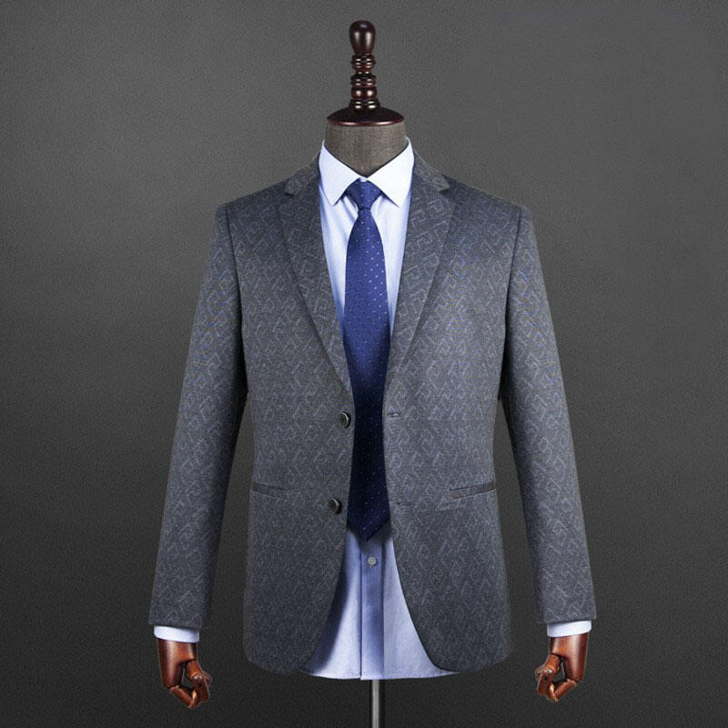 2024 Spring and Autumn business casual jacket slim-fit Anti-wrinkle flat collar custom men's suit manufacture