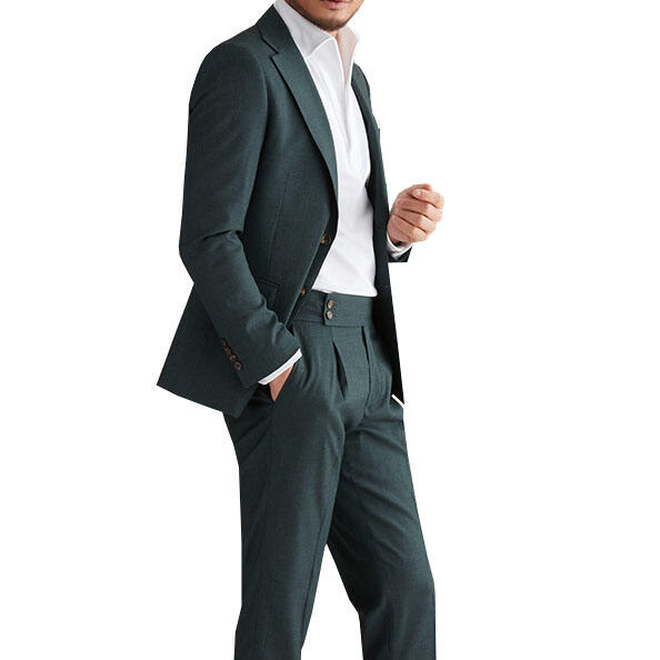 2024 (Jacket+Pants) Men Suit & blazer Slim Fit Wedding Groom Tuxedos custom men's suit details