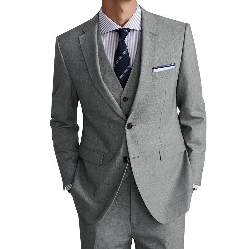 2024 Hot selling style slim Fit Weddings Coat + vest + Pants men Suit custom men's suit supplier