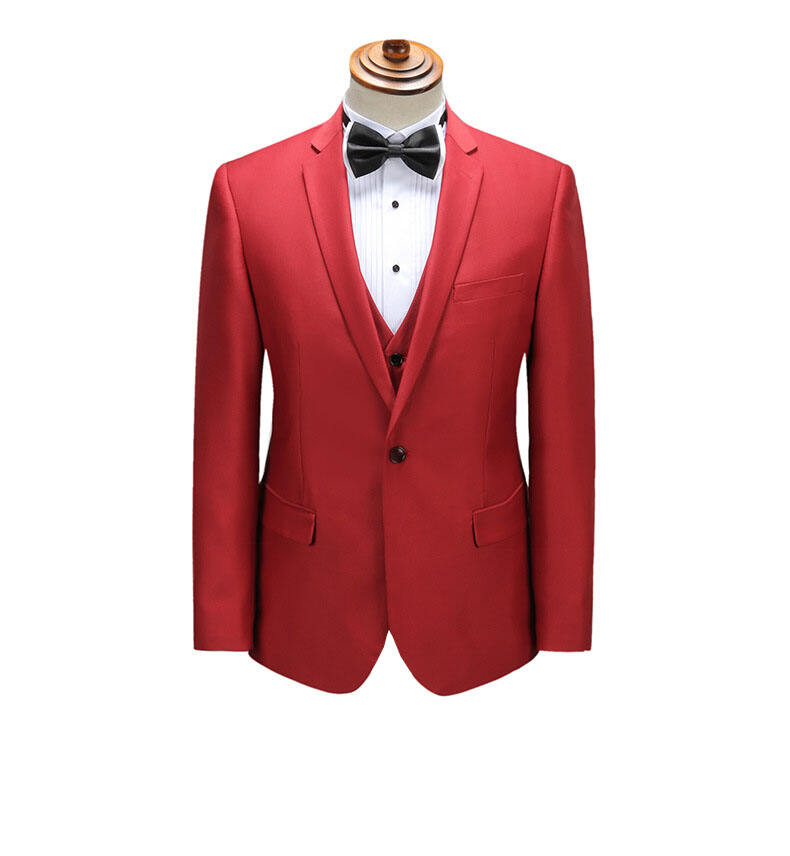 2024 Men's plain slim fit suit & Coat Business versatile suit custom mens suit details