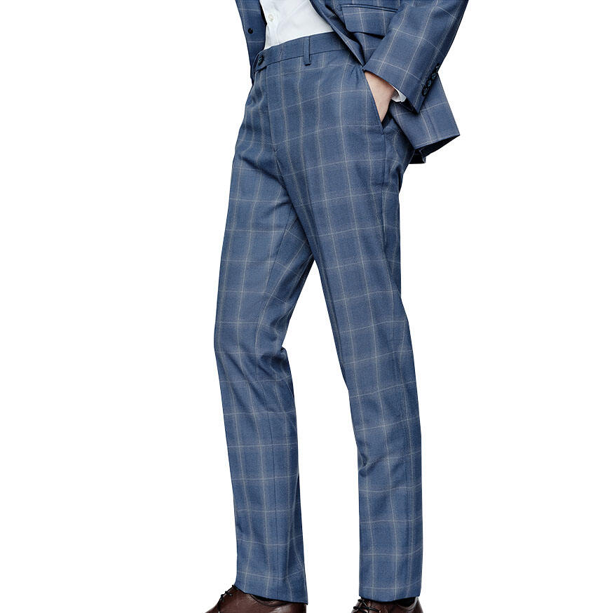 2024 Factory price plaid Men Suit & Blazer Business slim fit Wedding custom men's suit supplier