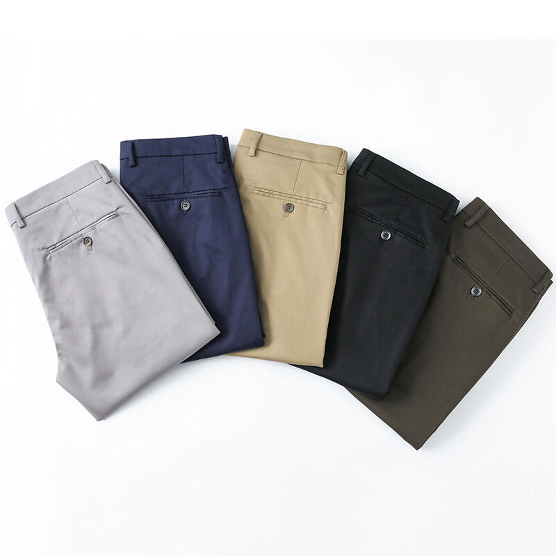 2024 Hot Sale custom design Summer Men's Pants Solid Color Slim Trousers supplier