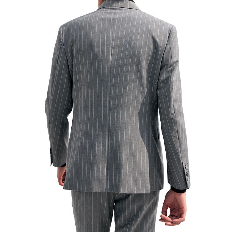 2024 Hot style double breasted classic men suit Striped light color slim fit custom mens suit manufacture