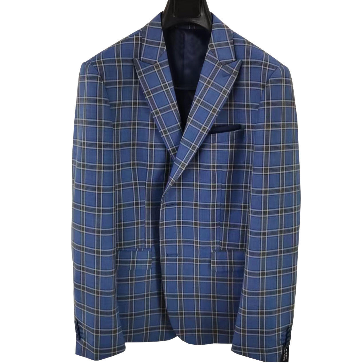 2024 Autumn and winter new style jacket & blazer plaid slim fit men suit custom mens suit supplier