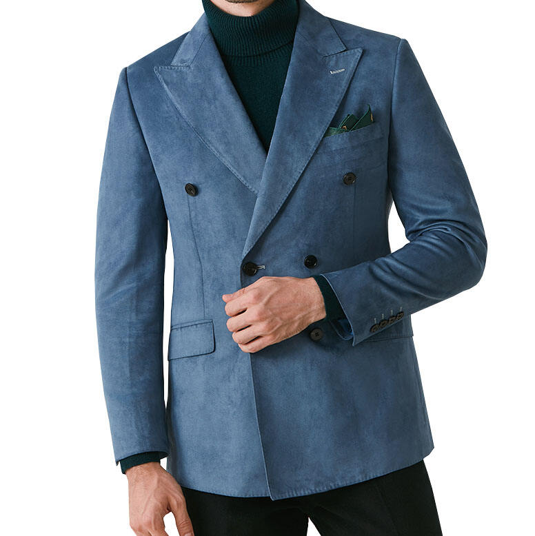 2024 Factory price Suede fabric men suit Slim fit jacket & blazer custom mens suit factory