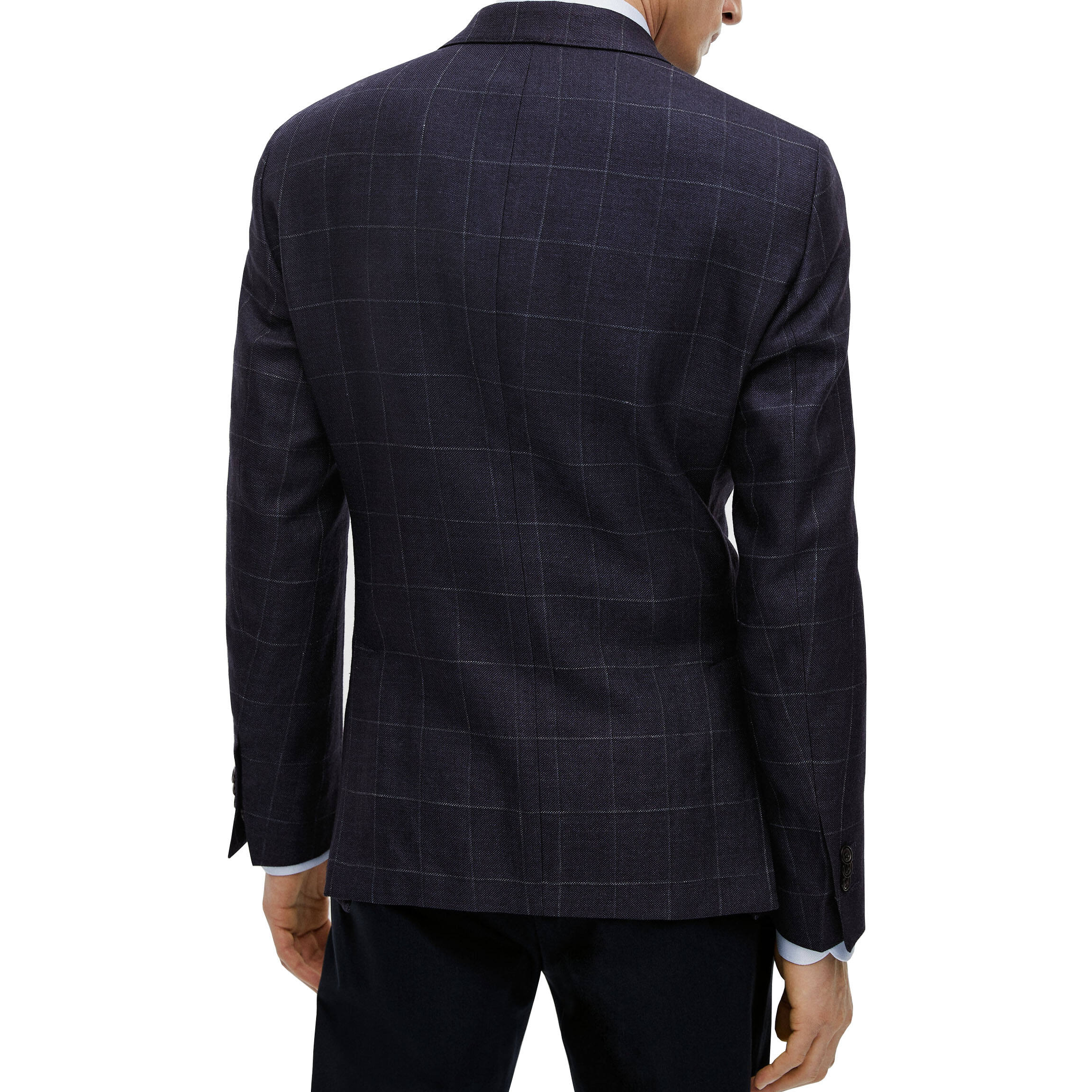 2024 Heißer stil plaid casual männer anzug & jacke business blazer slim fit custom herren anzug details