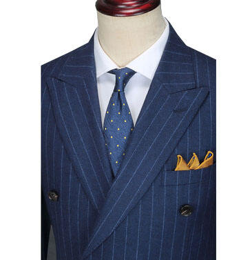 2024 Taas nga kalidad nga Striped Men Suit Slim Fit Wedding blazer custom mens suit paghimo