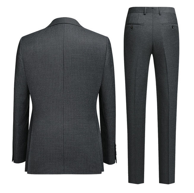 2024 Mainit nga estilo sa pabrika nga presyo sa negosyo suit bag-ong estilo nga striped jacket suit custom mens suit supplier