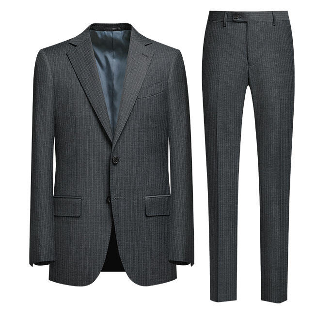 2024 Hot style factory price business suit new style striped jacket suit custom mens suit factory