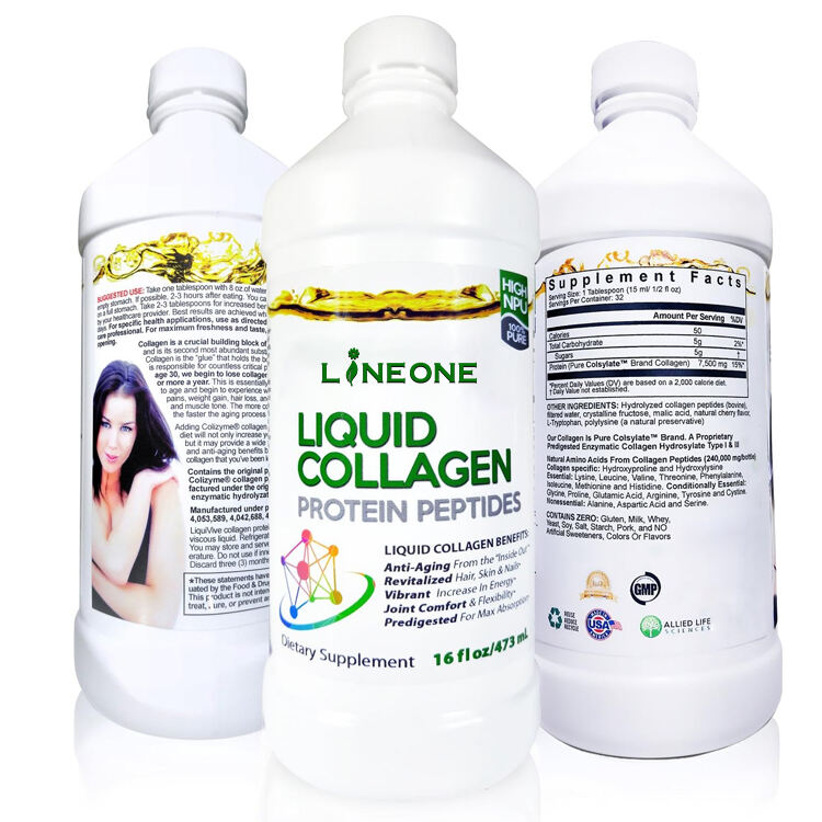 OEM Liquid Collagen Protein Peptides Pure Hydrolyzed Super Multi Collagen Hydrolysate Drink Higher Absorption Than Collagen Powd factory