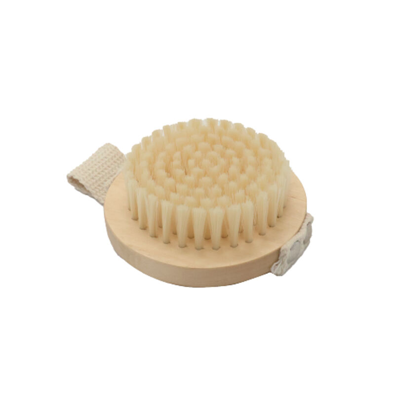 Brosse de bain en bambou naturel