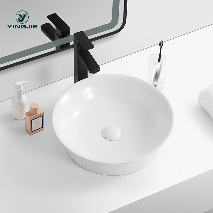 new product elegant rectangular ceramic base contour top hand wash bathroom sink details