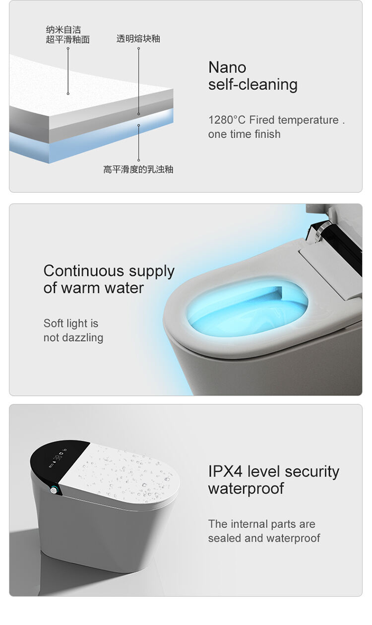 high quality australian standards smart sitting toilet intelligent automation system toilet electronic stylish toilet factory