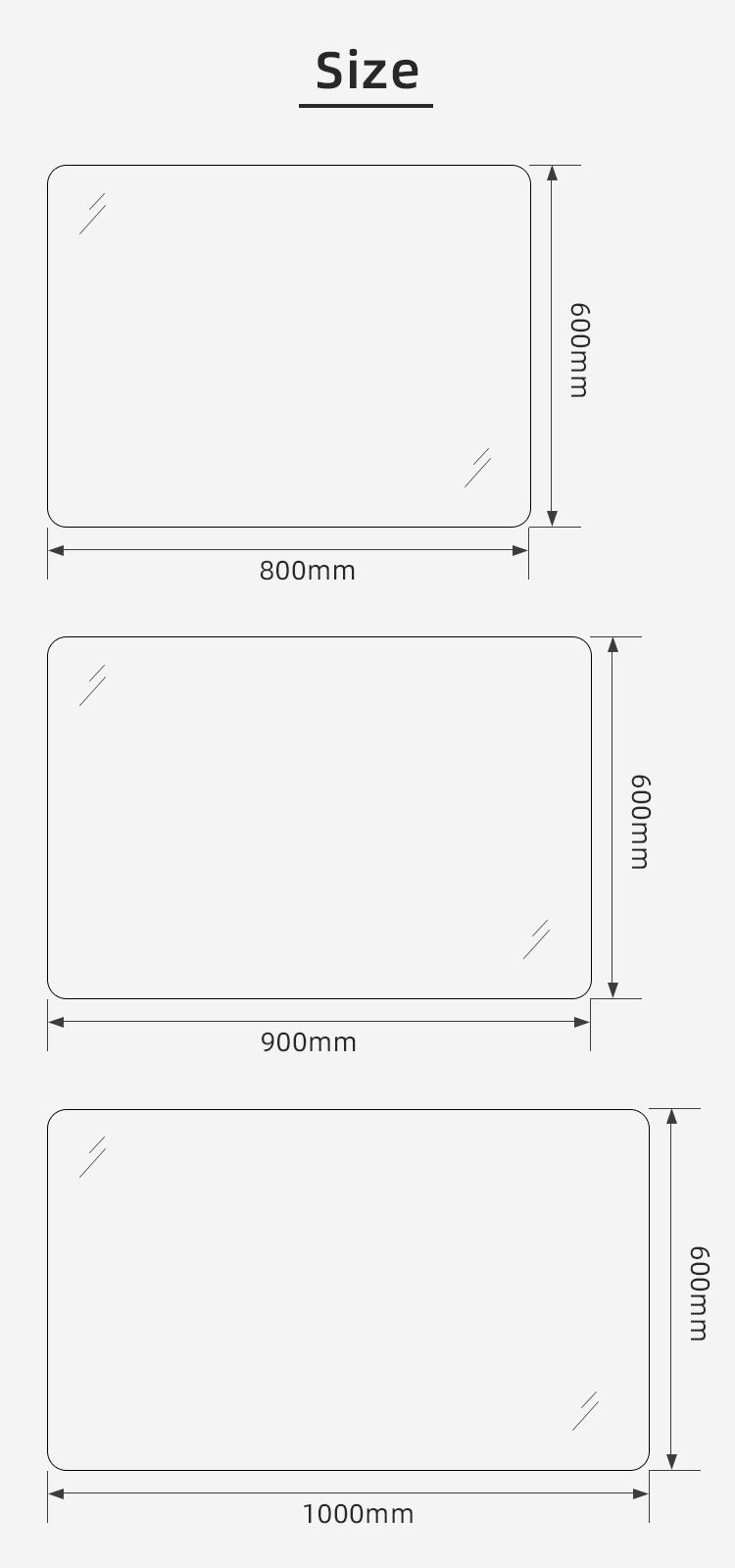 ETL CE SAA Modern LED Illuminated Backlit Switch Touch Wall Hung Bathroom Vanity Smart Mirrors Light manufacture