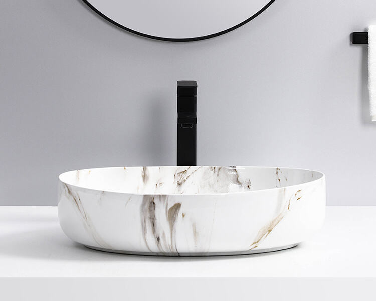 marble sink vessel counter top bathroom sink ceramic vanities counter top wash basin art basin CUPC CE sink factory