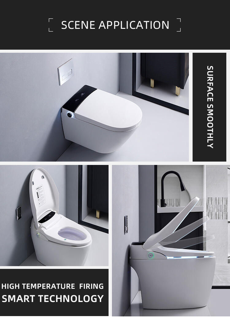 Intelligent toilet Ceramic Body Heat Seat Auto Smart Toilet  Sensor  WC Sanitary Ware Smart Toilet details