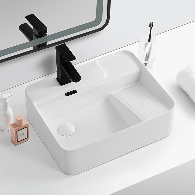 modern custom design sinks wash basin square bathroom hand wash ceramic sink details