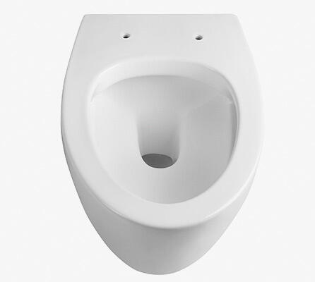 European modern sanitary ware wc bowl white ceramic wall hung P-trap toilet for bathroom manufacture