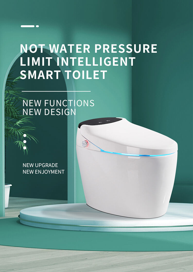 YJ35A Newest  Dual Flush Integrated Bidet Toilet Luxury Auto Open and Close Lid Heated Seat Smart WC sanitary wares toilet manufacture