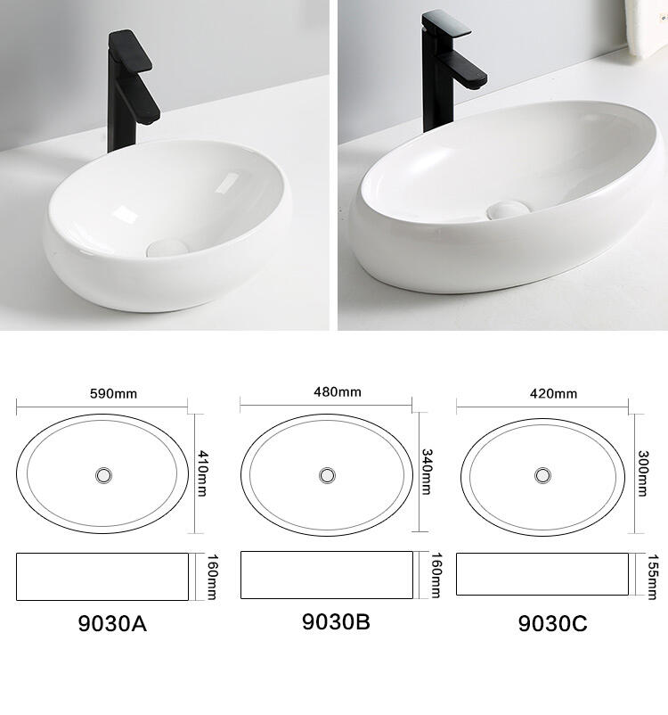 Bathroom Luxury Hotel Vanity Basin Porcelain Marble Look Ceramic Art Marble Wash Basin Countertop Vessel Sink details