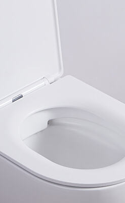 Ceramic wall hung toilet bathroom WC toilet sanitary ware modern for 4 star hotel factory