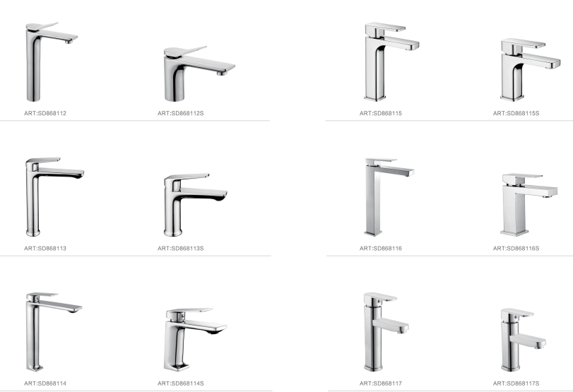 bathroom taps black basin mixer sink faucet for hotel family bathroom factory