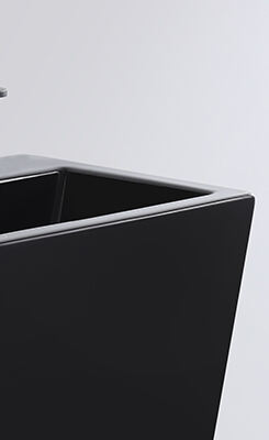 Manufacturer CE CUPC Hand Freestanding Washing Sink Price with Pedestal Bathroom Black Sinks Washbasins Lavobo Basin Porcelain details