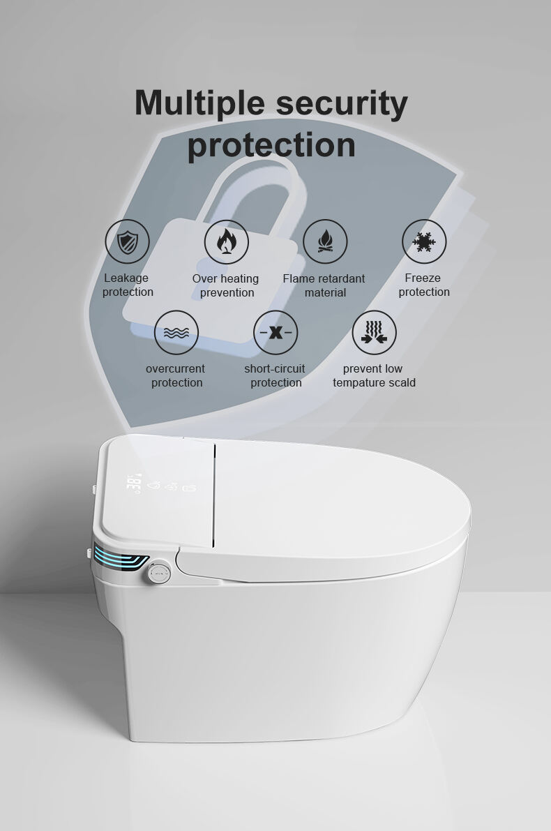 W4-A GP Fashionable Full-Automatic Jet Siphon Instant Heated one piece Intelligent Smart Toilet Wc details