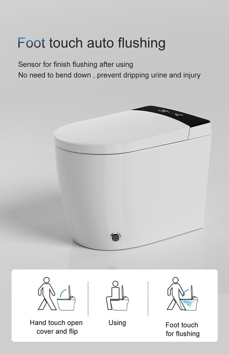 intelligent electric bidet heated toilet seat japanese automatic  smart small toilet with remote control factory