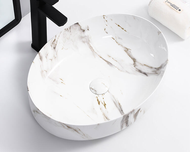 marble sink vessel counter top bathroom sink ceramic vanities counter top wash basin art basin CUPC CE sink details