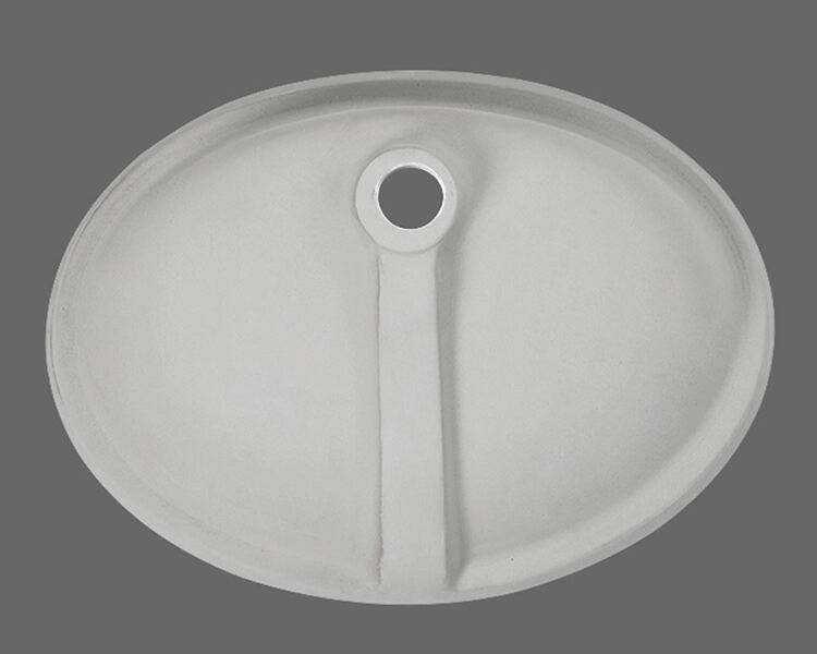 CE CUPC European Lavatory Bathroom Round Oval Sink Ceramic Under Counter Basin in White details