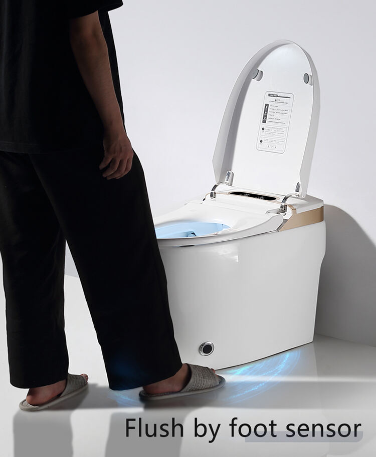 YJV9A Modern automatic bidet toilet electronic smart wc sanitary wares water closet seat toilet manufacture