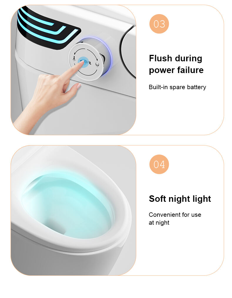 W4-A GP Fashionable Full-Automatic Jet Siphon Instant Heated one piece Intelligent Smart Toilet Wc supplier