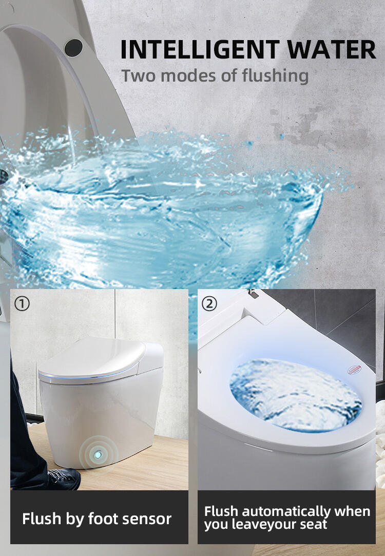 High End Smart intelligent Toilet WC sanitary wares toilet Modern Ceramic Porcelain Auto Sensor Wc Toilets supplier