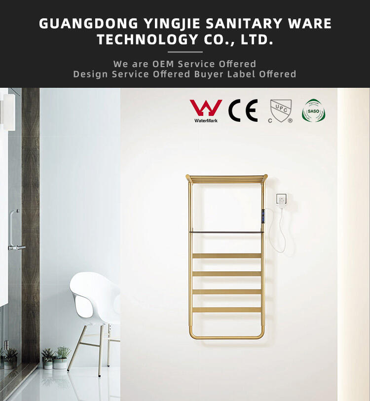 wholesale hot sale modern wall mounted electric towel warmer in European factory