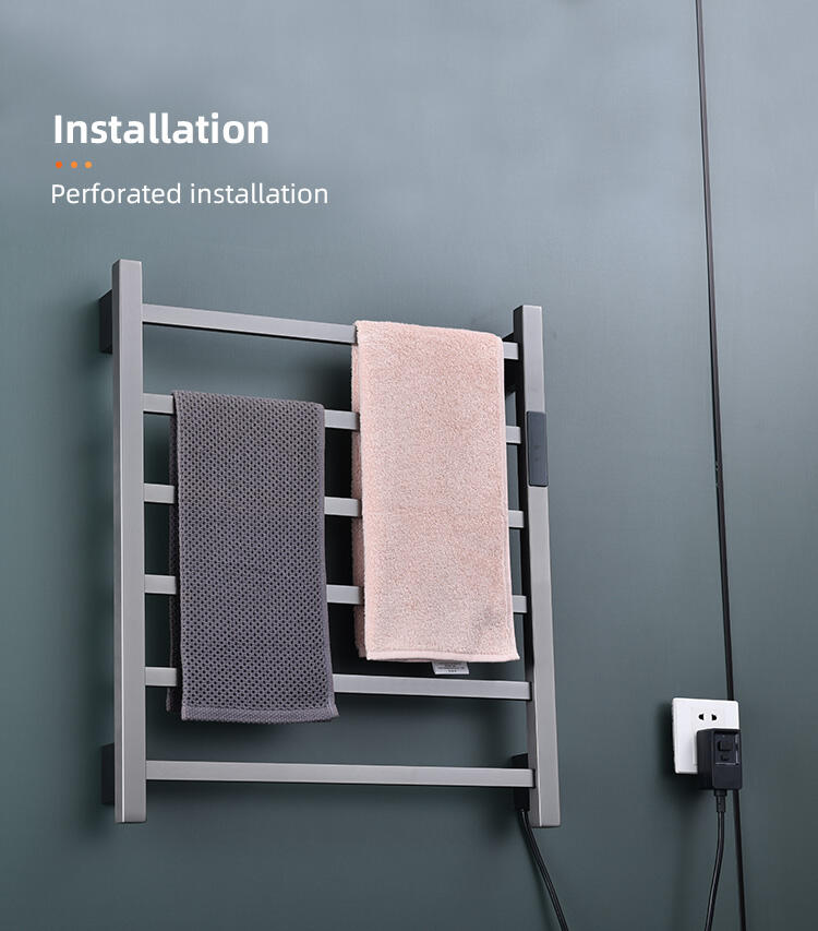 Radiator stainless steel heated towel rack vertical heated towel rail for bathroom details