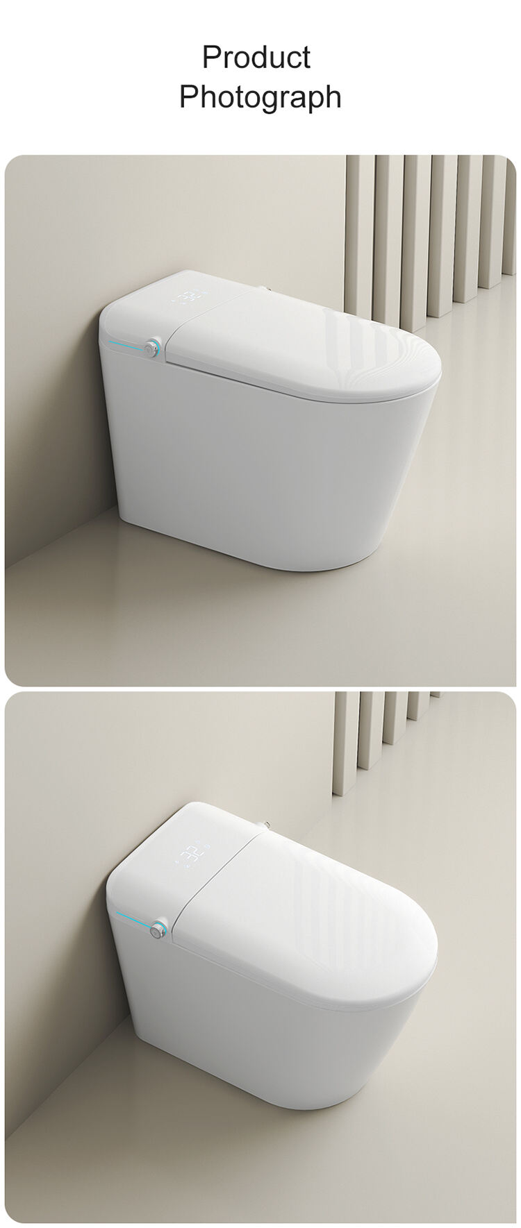 inteligente inodoro foshan electric smart intelligent auto washing bidet wc toilet supplier