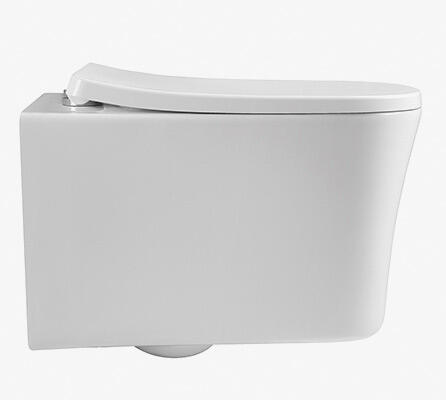 Wall hung toilet easy-cleaning space-saving design bathroom ceramic rimless wall hung toilet details