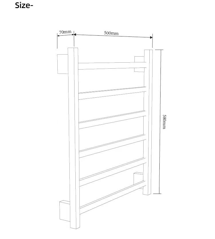 Radiator stainless steel heated towel rack vertical heated towel rail for bathroom supplier