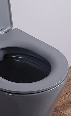 Chaozhou Bathroom Sanitary Ware Toilet Bowl Grey One Piece Ceramic wall hung toilet with many colors manufacture