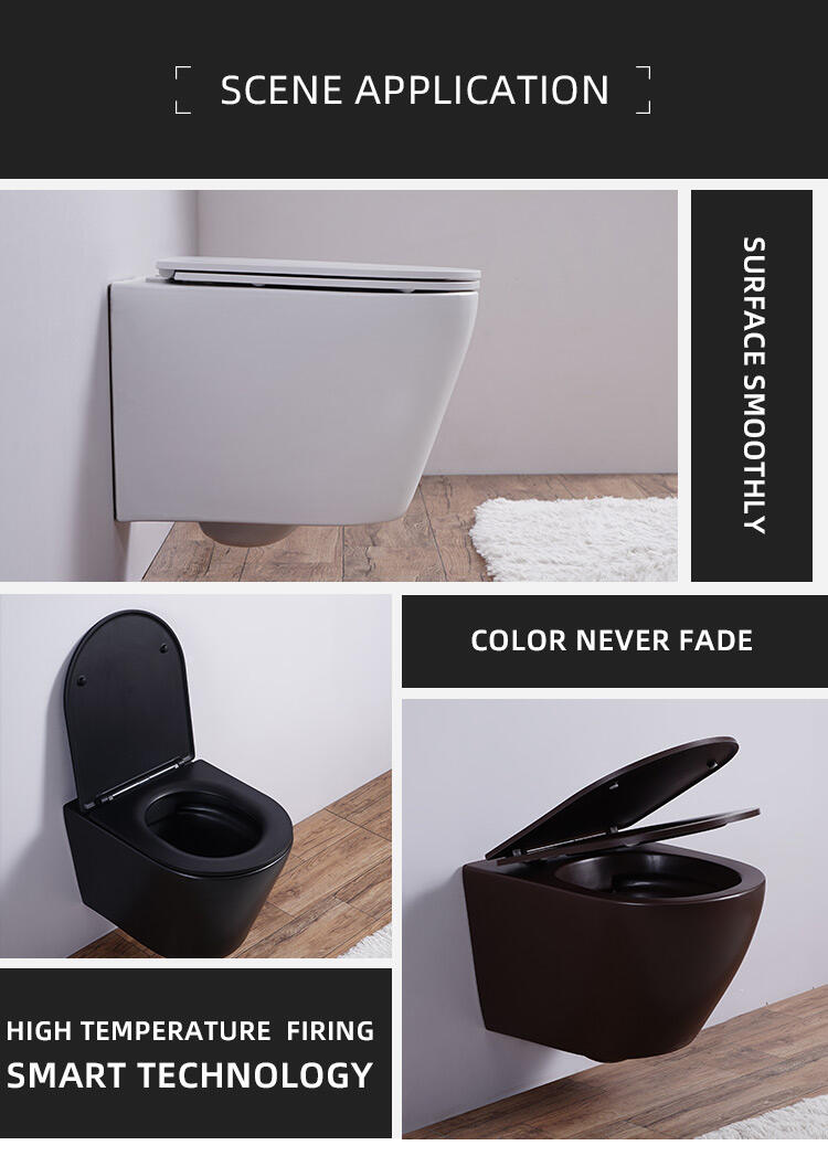 Ceramic wall hung toilet bathroom WC toilet sanitary ware modern for 4 star hotel manufacture