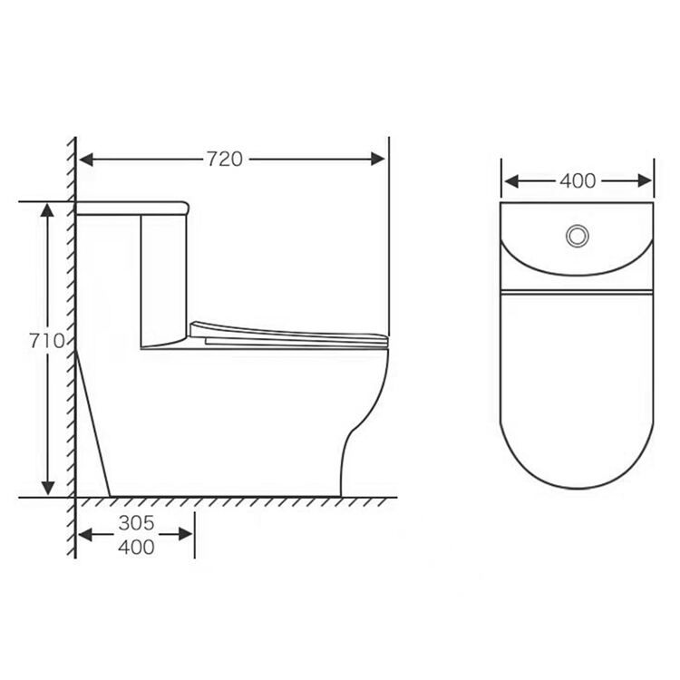 Sanitary Ware Water Closet Siphonic Flush ceramic wc Floor Mounted bathroom One Piece Toilet manufacture