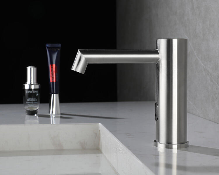 High-end Touchless Sensor SUS304 Taps Inductions Sanitary Ware Bathroom Sink Basin Automatic Mixer Faucet factory