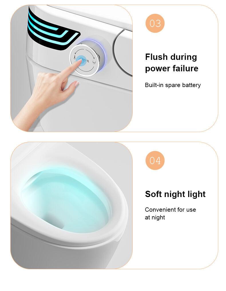 Automatically Open Instant Heat Female Washing Remote Control Smart Toilet Intelligent WC with Warm Seat manufacture