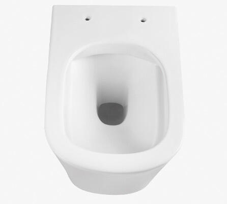 Wall hung toilet easy-cleaning space-saving design bathroom ceramic rimless wall hung toilet factory