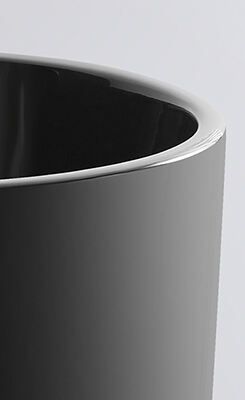 factory Black Ceramic Lavabo Bathroom Sink Black  Wash Basin FreeStanding Pedestal Basin details