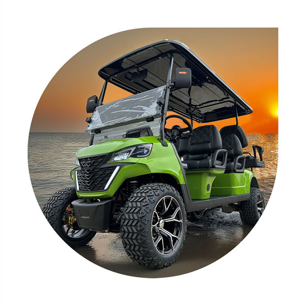 Experience a Luxurious Ride in a Golf Cart with Air Conditioning